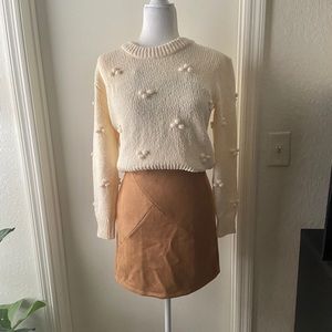 Faux suede skirt 🍂